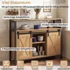 Buffet COSTWAY en bois, meuble de rangement pour cuisine Voir les images du produit 4
