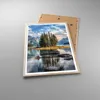 Gerahmtes Poster - Rahmen in heller Eiche - See Landschaft Produktbild-Vorschau 3