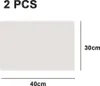 A light gray rectangular mat with dimensions indicated. Produktbild-Vorschau