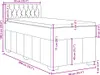 vidaXL Boxspringbett mit Matratze Creme 90x200 cm Stoff Produktbild-Vorschau 8