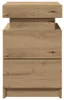 vidaXL Comodini LED 2 pz. Rovere artigianale 35x39x55 cm Anteprima dell’immagine prodotto 5