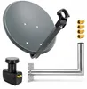 PremiumX SAT Anlage 45cm Satellitenantenne Twin LNB Produktbild-Vorschau 1