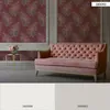 Rote Tapete mit Federn, Gold Design & Struktureffekt Produktbild-Vorschau 14