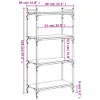The Living Store Bücherregal 4 Böden Grau Sonoma 60x30x120 Produktbild-Vorschau 9