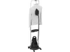 A white jacket is displayed on a steaming cart against a white background. Produktbild-Vorschau