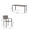 Set da giardino con tavolo rettangolare 156×78 cm in Anteprima dell’immagine prodotto 4