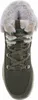 A top-down view of a single olive-colored Skechers boot with faux fur lining. Anteprima dell’immagine prodotto