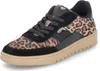 Bullboxer Damen Low Sneaker Beige Leder handcrafted Animal Produktbild-Vorschau 2