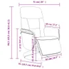 vidaXL Fotel Relax z podnóżkiem niebieski aksamit Podgląd zdjęcia produktu 8