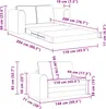 vidaXL Schlafsofa Creme 148 x 71 x 83 cm Samt Produktbild-Vorschau 8