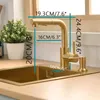 Einbauspüle gold 35x50 cm, Edelstahl 16 Gauge, Aufsatzmontage, mit Abtropfsieb Produktbild-Vorschau