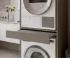 Waschmaschine Trockner Schrank mit Ausziehbrett Produktbild-Vorschau 3