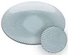 Excellent Housewear Dekoteller Streifen türkis 20cm Modern Produktbild-Vorschau 2