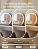 ZMH Schminkspiegel mit Beleuchtung Spiegel 40×35CM LED Produktbild-Vorschau 2