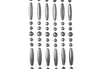 Lockardi Türvorhang DROPS Kunststoff grau 72 Stränge 90x200 Produktbild-Vorschau 5