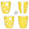 Pula gelb Punkte 6er Set Kaffeebecher 300ml Porzellan-Tasse Produktbild-Vorschau 3