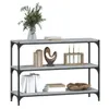 vidaXL Regał szary Sonoma 100x33x70,5 cm Materiał Podgląd zdjęcia produktu 4