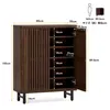 LITTLE TREE Schuhschrank, dunkelbraun, Holz, 110 cm Hohe, 6 Produktbild-Vorschau 2