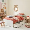 Bett MIA aus massiver Kiefer in weiß, schönes Funktionsbett Produktbild-Vorschau 1