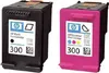 Two HP ink cartridges, one black and one color, are shown side-by-side against a white background. Náhľad obrázku produktu