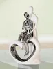 GILDE Dekofigur Figur Romanze weiß, silber H. 33,5 cm,36152 Produktbild-Vorschau 2