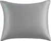 Jedwabna poszewka na poduszkę 50x70 cm - szara, 100% jedwab Podgląd zdjęcia produktu 1