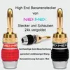 Bananenstecker 4mm schraubbar NEXMEX 24k vergoldet Produktbild-Vorschau 10