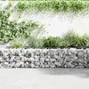 vidaXL Gabionová stěna z pozinkované oceli 450 × 30 × 50 cm Náhled obrázku produktu 3