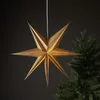 Papierstern Point gold 7-zackig Lochmuster Ø 60cm Produktbild-Vorschau 15