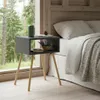 Nachttisch mit offenem Fach Skandinavisches Design Produktbild-Vorschau 4
