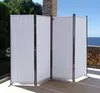 Paravent 4 Teilig 165 x 220 cm Weiß - Garten & Balkon Produktbild-Vorschau 9