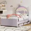 A child's bedroom with a unicorn-themed bed. Produktbild-Vorschau