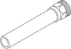 Tuyau de raccordement pour radiateur REHAU, R 1/2, longueur Voir les images du produit 2