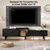 UnboxG Schwarzes TV-Board 169×29,8×44 cm – ausziehbar bis Produktbild-Vorschau 7