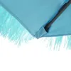 The Living Store Sonnenschirm mit Stahlmast Blau Produktbild-Vorschau 9