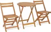 COSTWAY 3dílný skládací bistro set, 2 zahradní židle a Náhled obrázku produktu 1