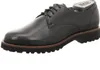 A single black leather shoe with laces, presented on a white background. Anteprima dell’immagine prodotto