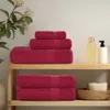 vidaXL Asciugamani per sauna FROGN, 2 pezzi, bordeaux, Anteprima dell’immagine prodotto 2