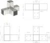 vidaXL Connettore per pali 4 pz. Forma a X in metallo Anteprima dell’immagine prodotto 8