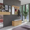 Wieszak Parma z lustrem i półkami 100 x 15 x 81,5 cm dąb Náhled obrázku produktu 2