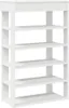 vidaXL Stojan na boty bílý 60x30x98 cm Materiál na bázi Náhled obrázku produktu 1