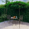 vidaXL Garten-Pergola Antik-Braun 3x3x2,5 m Eisen -  Produktbild-Vorschau 9