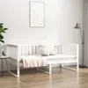 vidaXL Denní postel bez matrace bílá 100x200 cm borovicový Náhled obrázku produktu 4