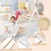 COSTWAY Triangle à grimper 4 en 1 avec toboggan, arche à Voir les images du produit 7