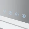 A close-up view of a modern mirror with illuminated touch controls. Náhled obrázku produktu