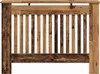 A close-up front view of a wooden radiator cover. Podgląd zdjęcia produktu