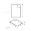 Schulte Duschwanne 100x80 cm, Weiß, Modell Cala - Produktbild-Vorschau 4