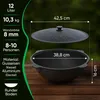 Utschak Feuerofen Ø 40 cm + Gusseisen-Kasan 12 L, runder Produktbild-Vorschau 10