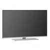 A flat-screen television on a stand against a white background. Produktbild-Vorschau