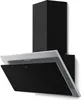 A modern black and silver kitchen range hood is shown against a white background. Náhľad obrázku produktu